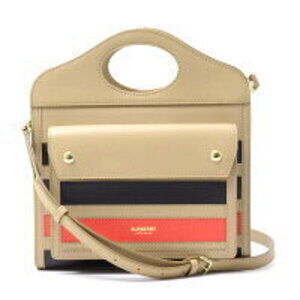 Burberry pocket bag shoulder Camel Tan Brown Tan leather